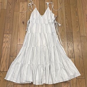 Rails Elegant White Striped Dress